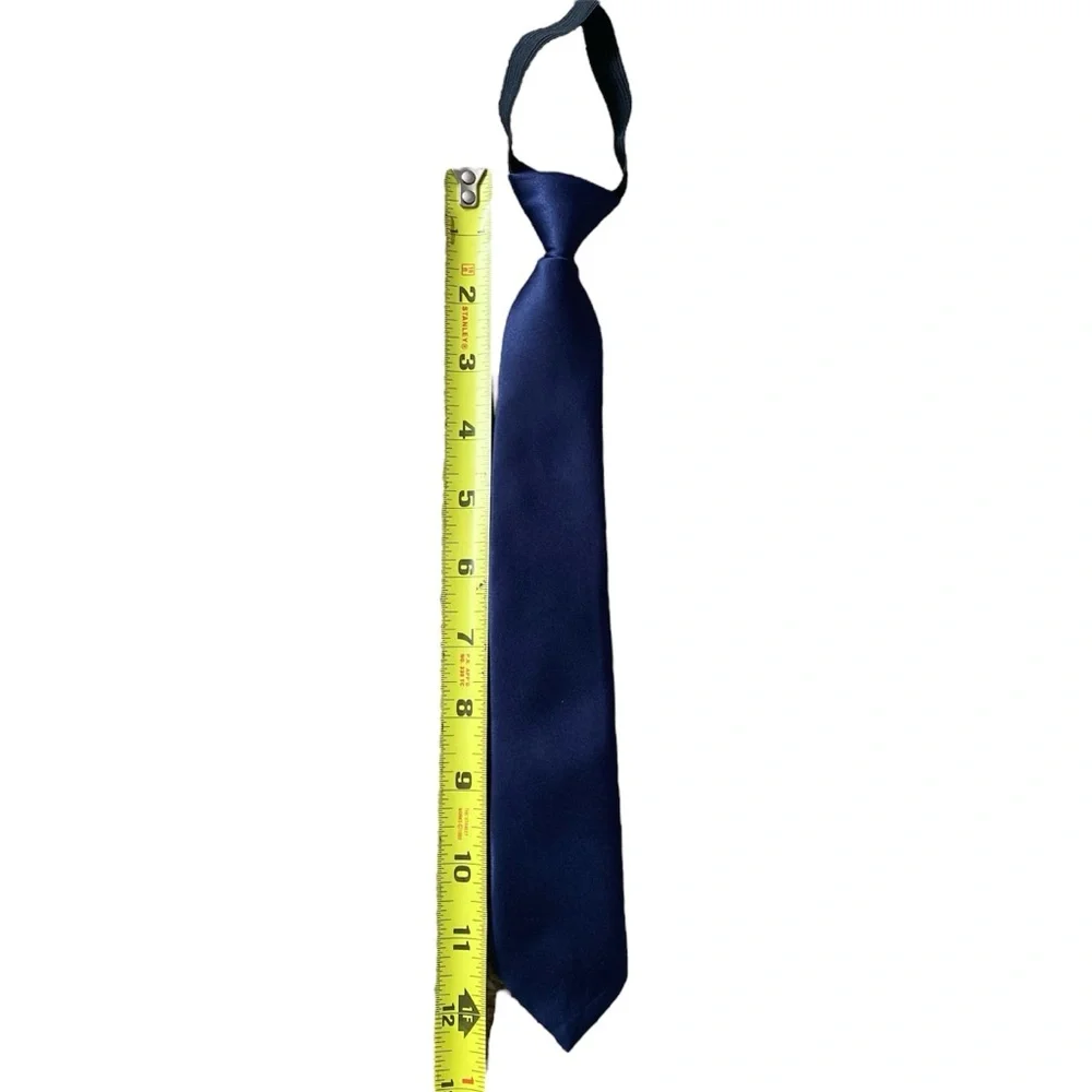 Kids Adjustable Navy Blue Necktie